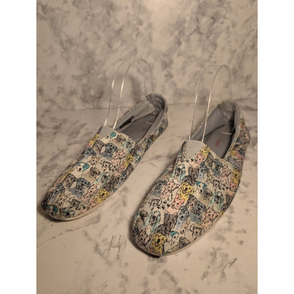 BOBS For Dogs By Sketchers Shoe Woman's Sz 10 Plush Pastel Comfort Slip On Flats